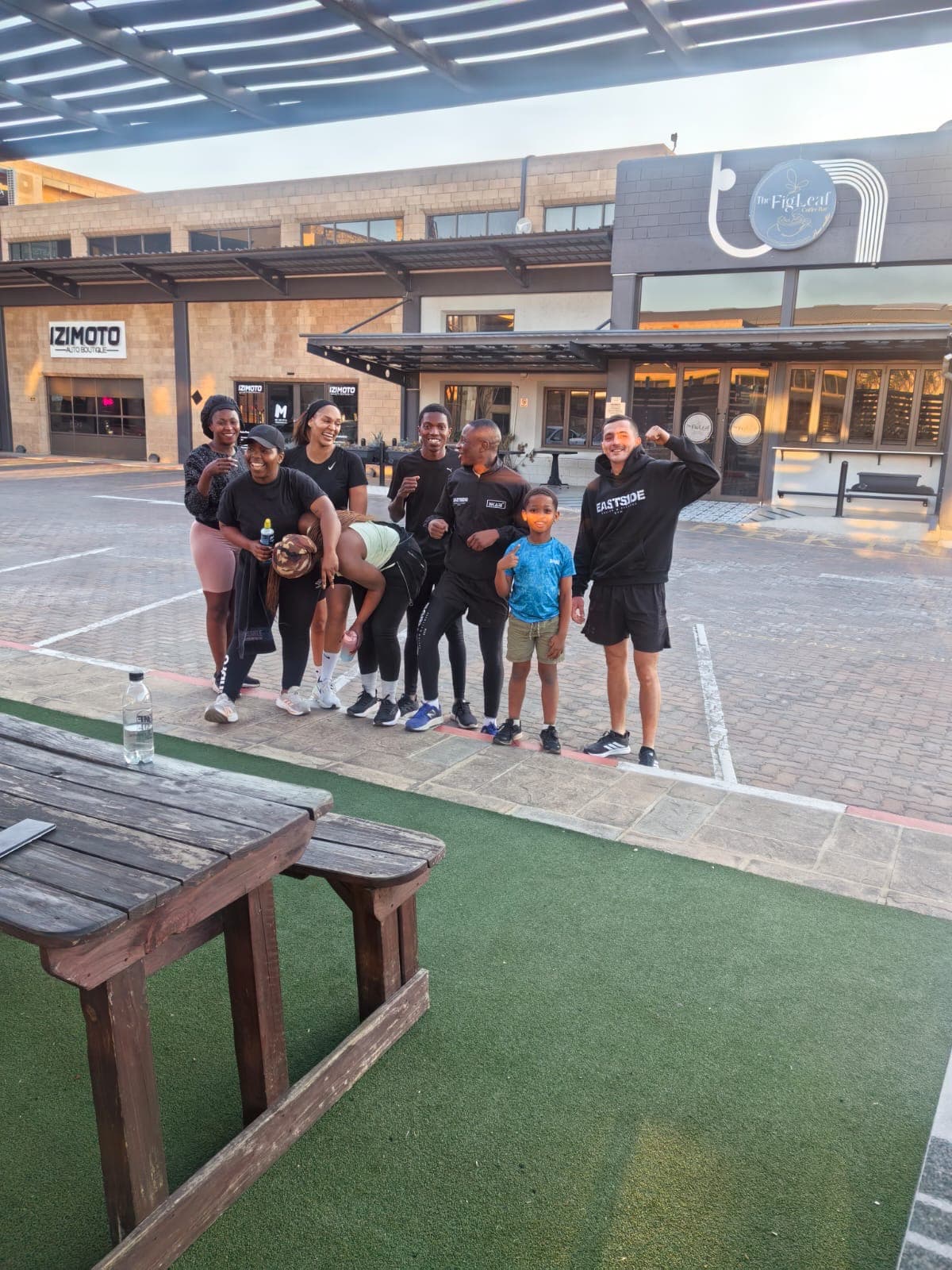 Eastside Boxing community after outdoor training